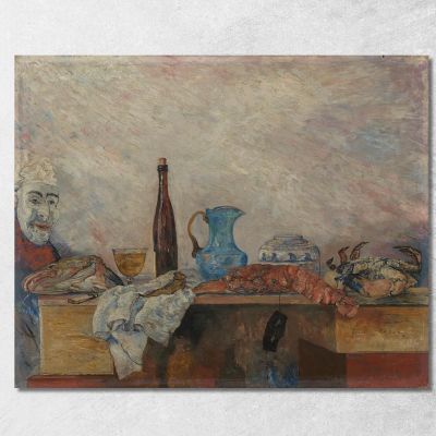Mask And Crustaceans James Ensor jen67 canvas print 