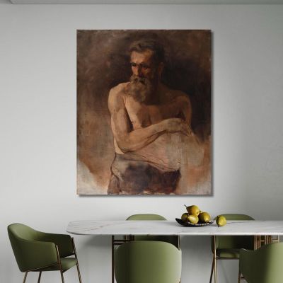 Old Man James Ensor jen72 canvas print 
