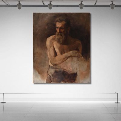 Old Man James Ensor jen72 canvas print 
