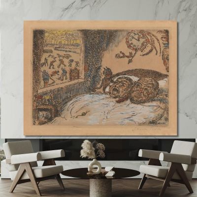 Sloth James Ensor jen85 canvas print 
