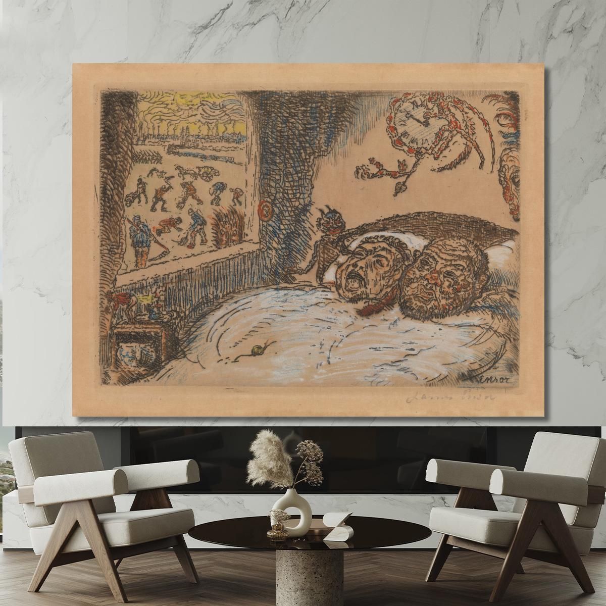 Sloth James Ensor jen85 canvas print 