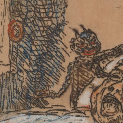 Sloth James Ensor jen85 canvas print