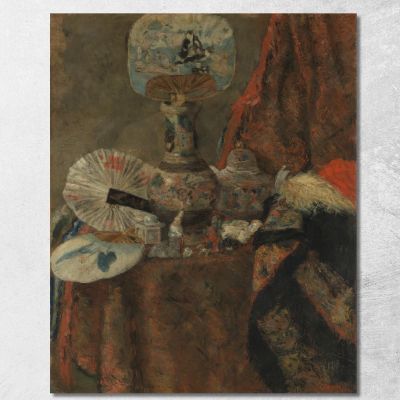 Still Life With Chinoiseries James Ensor jen87 canvas print 