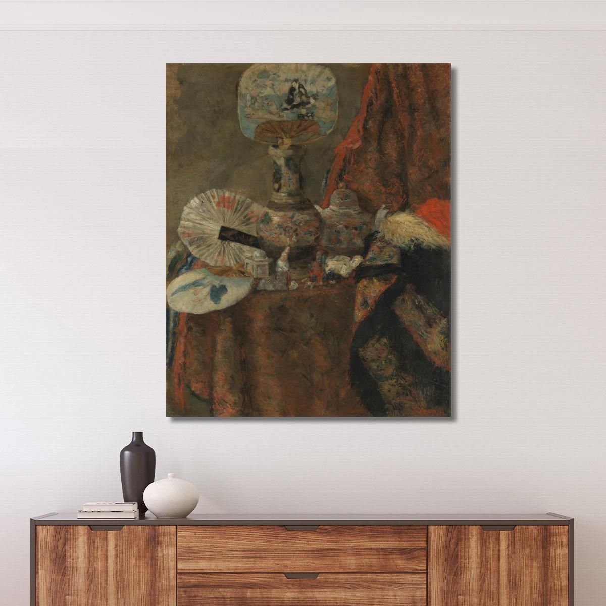 Still Life With Chinoiseries James Ensor jen87 canvas print 