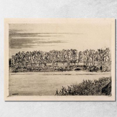 The Bridge In The Wood At Ostend James Ensor jen94 canvas print 
