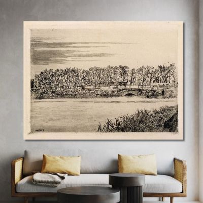 The Bridge In The Wood At Ostend James Ensor jen94 canvas print 