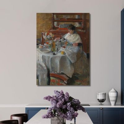 The Oyster Eater James Ensor jen102 canvas print 