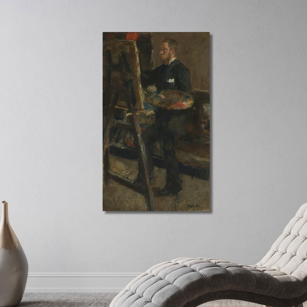 The Painter Alfred William Finch James Ensor jen103 canvas print 