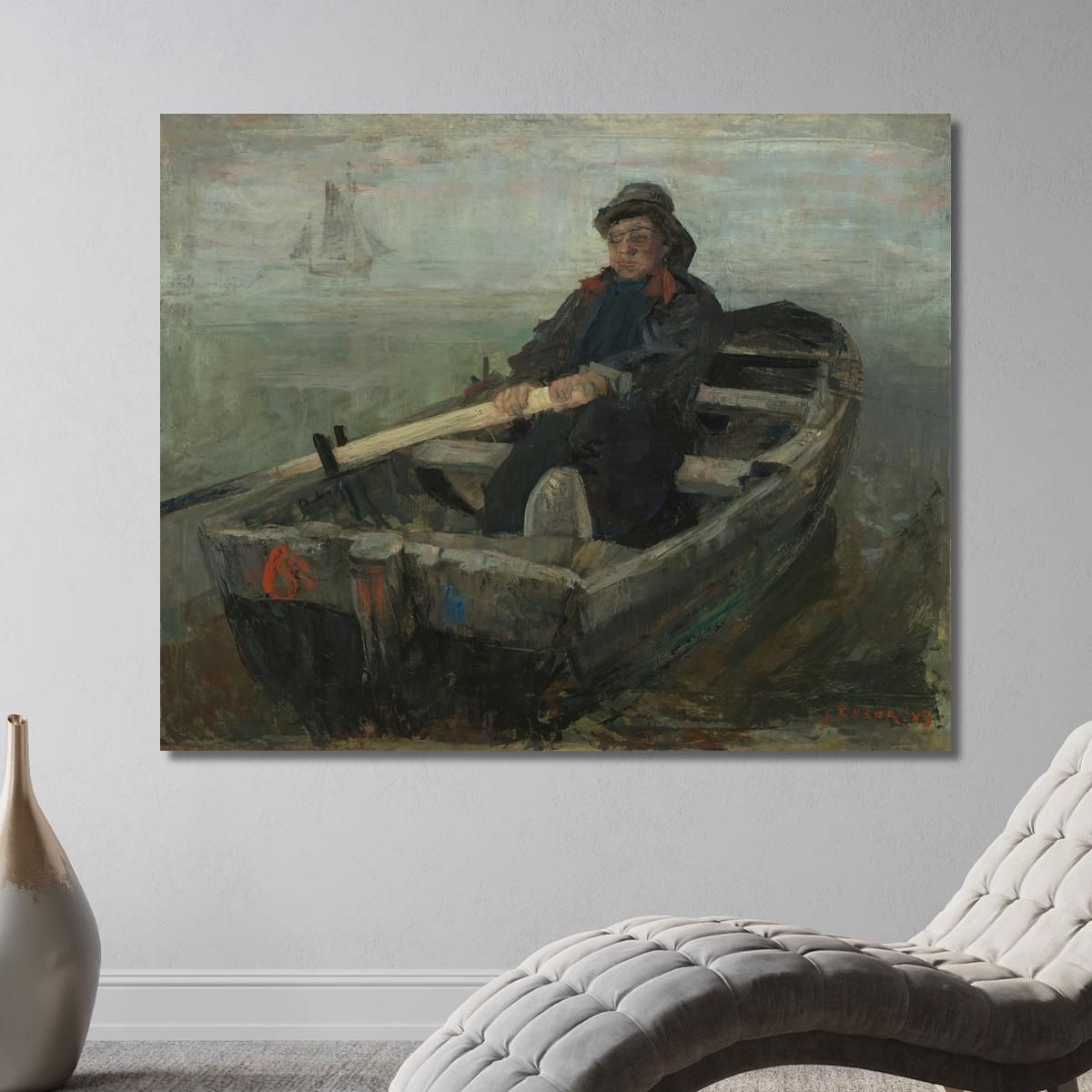 The Rower James Ensor jen106 canvas print 