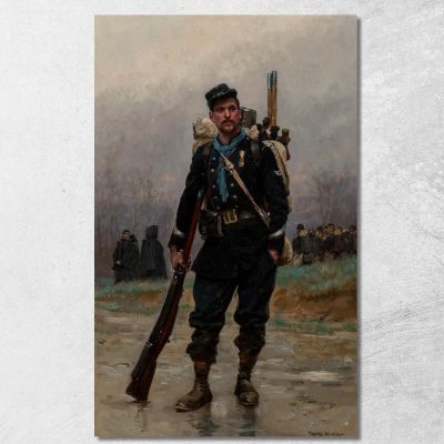 A French Infantryman From The Franco-Prussian War Jean-Baptiste Édouard Detaille jbd2 canvas print 