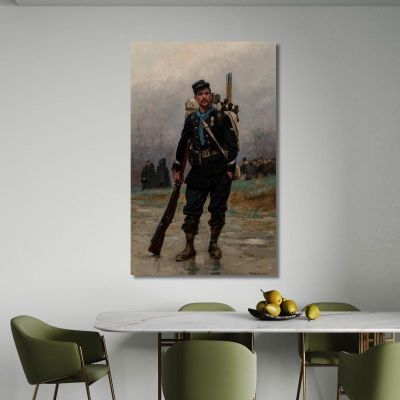A French Infantryman From The Franco-Prussian War Jean-Baptiste Édouard Detaille jbd2 canvas print 