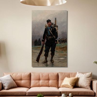 A French Infantryman From The Franco-Prussian War Jean-Baptiste Édouard Detaille jbd2 canvas print 