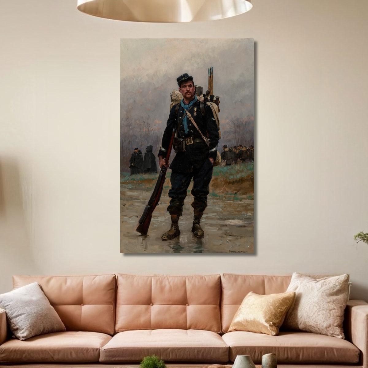 A French Infantryman From The Franco-Prussian War Jean-Baptiste Édouard Detaille jbd2 canvas print 