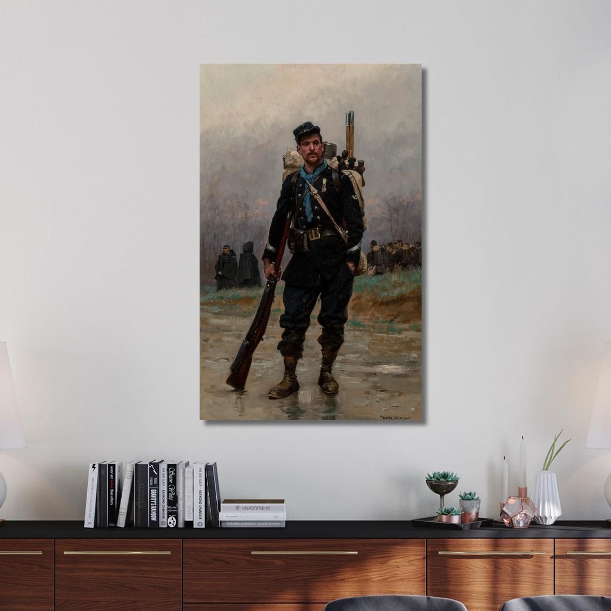 A French Infantryman From The Franco-Prussian War Jean-Baptiste Édouard Detaille jbd2 canvas print 