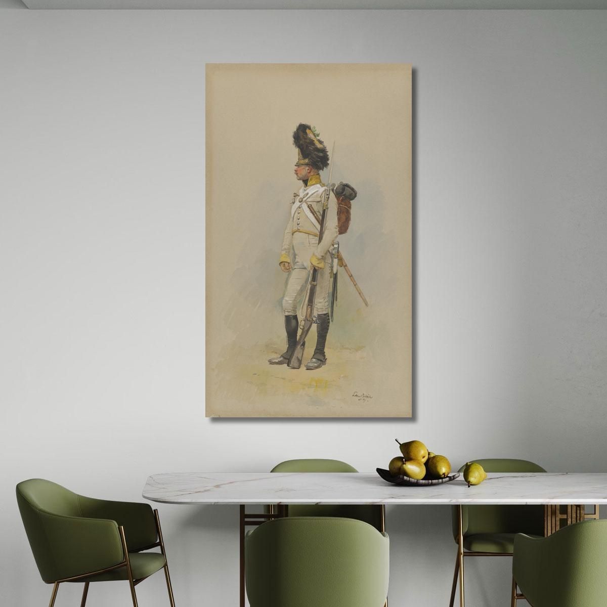 A Standing Grenadier Of The Municipal Guard Jean-Baptiste Édouard Detaille jbd5 canvas print 