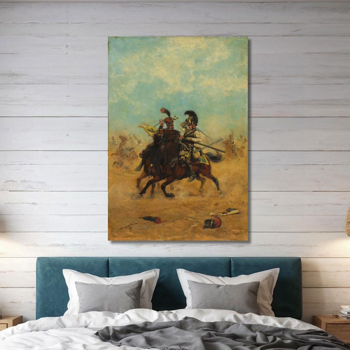 Combat For The Colors Jean-Baptiste Édouard Detaille jbd12 canvas print 