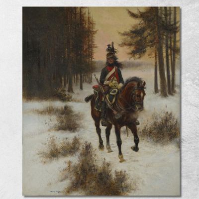 The Dragoon Jean-Baptiste Édouard Detaille jbd29 canvas print 