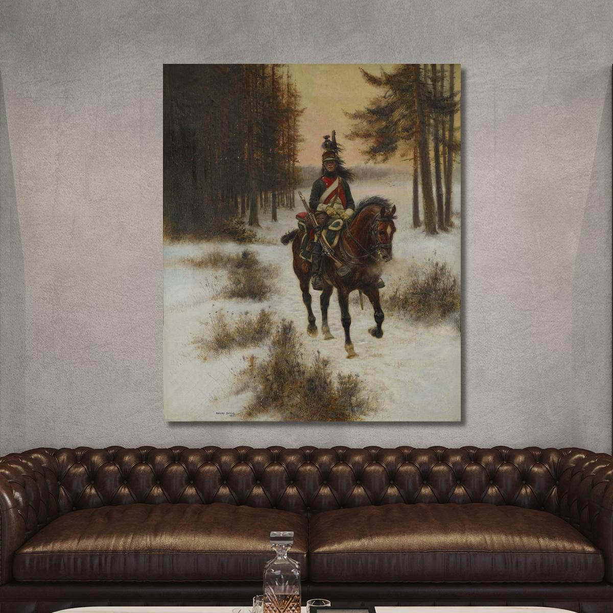 The Dragoon Jean-Baptiste Édouard Detaille jbd29 canvas print 