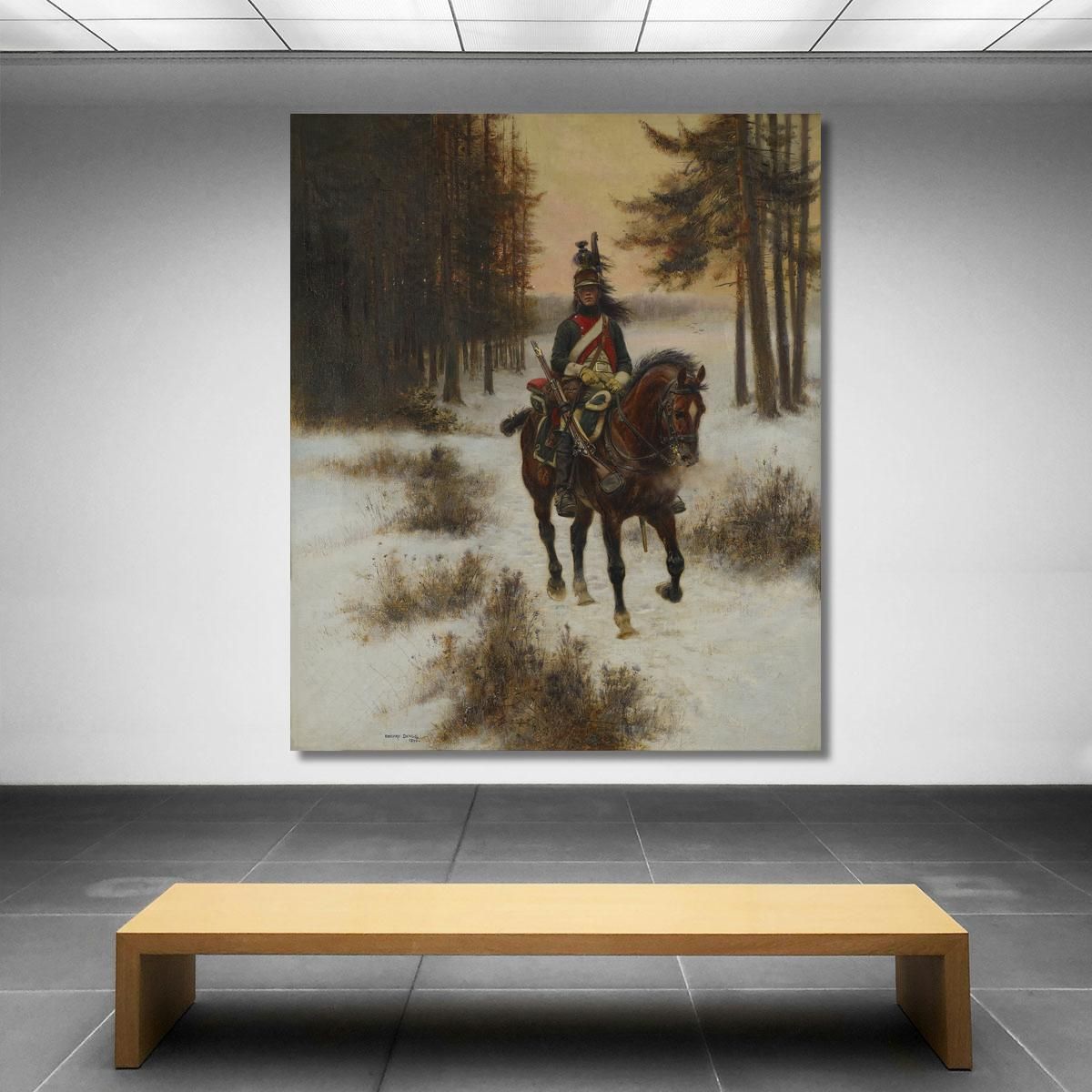 The Dragoon Jean-Baptiste Édouard Detaille jbd29 canvas print 