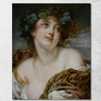 Bacchante Jean-Baptiste Greuze jbg9 canvas print 