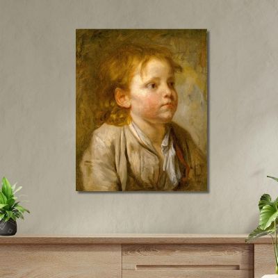 Head Of A Young Boy 2 Jean-Baptiste Greuze jbg24 canvas print 
