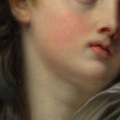 Head Of A Young Woman Jean-Baptiste Greuze jbg26 canvas print