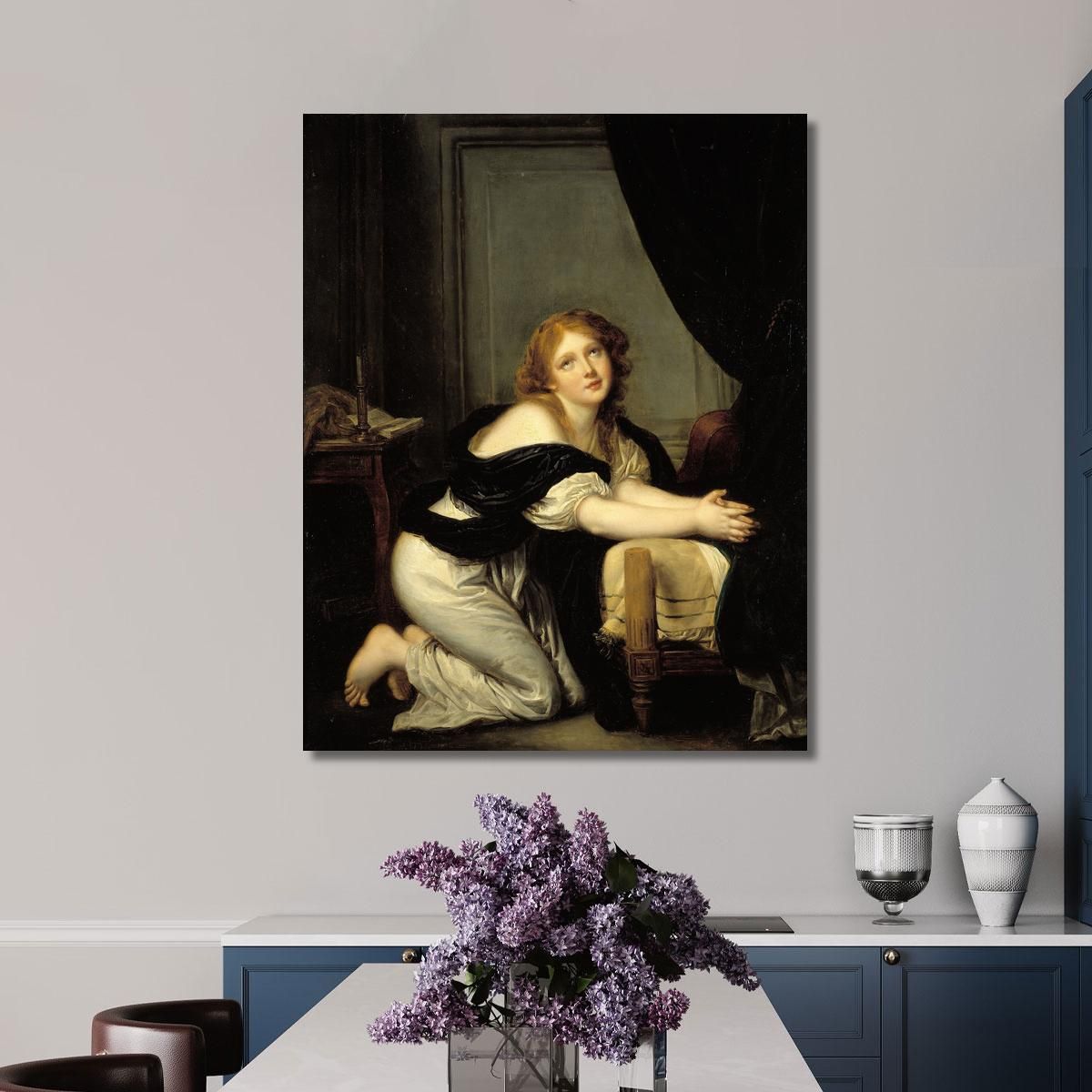 The Morning Prayer Jean-Baptiste Greuze jbg32 canvas print 