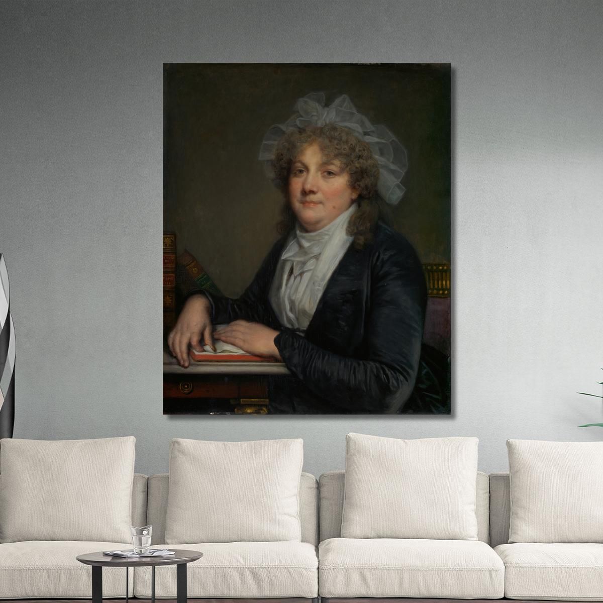 Madame Jean-Baptiste Nicolet (Anne Antoinette Desmoulins) Jean-Baptiste Greuze jbg36 canvas print 