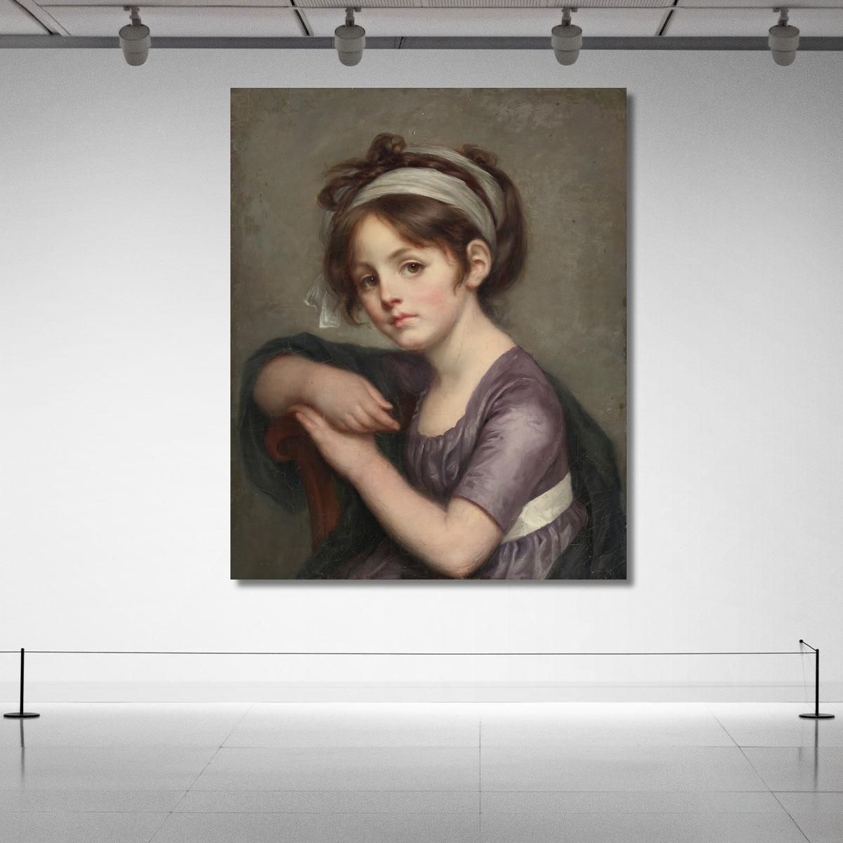 Portrait Of A Young Girl Jean-Baptiste Greuze jbg48 canvas print 