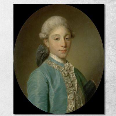 Portrait Of The Marquis De Saint-Paul Jean-Baptiste Greuze jbg56 canvas print 