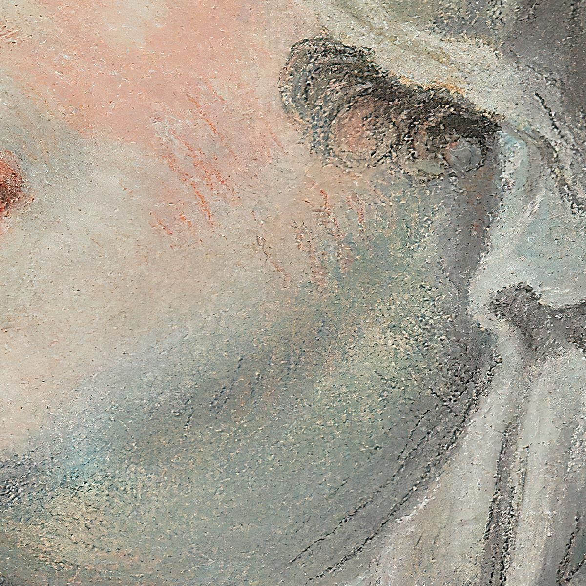 The Head Of A Young Woman Wearing A Bonnet And Facing Left Jean-Baptiste Greuze jbg67 canvas print
