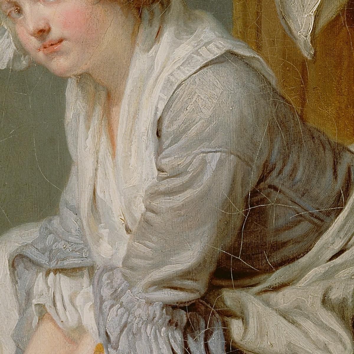 The Laundress (La Blanchisseuse) Jean-Baptiste Greuze jbg69 canvas print