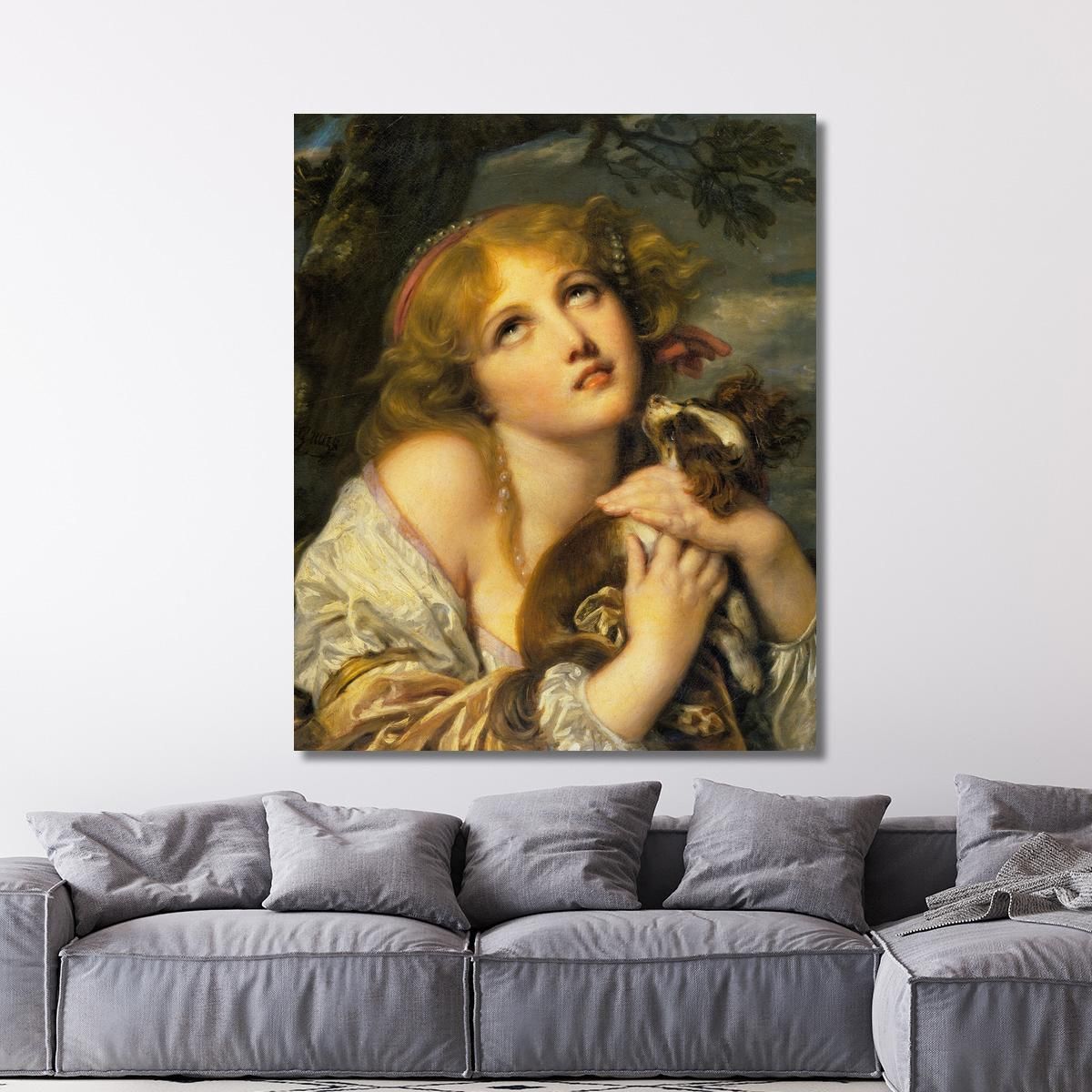 The Souvenir Jean-Baptiste Greuze jbg71 canvas print 