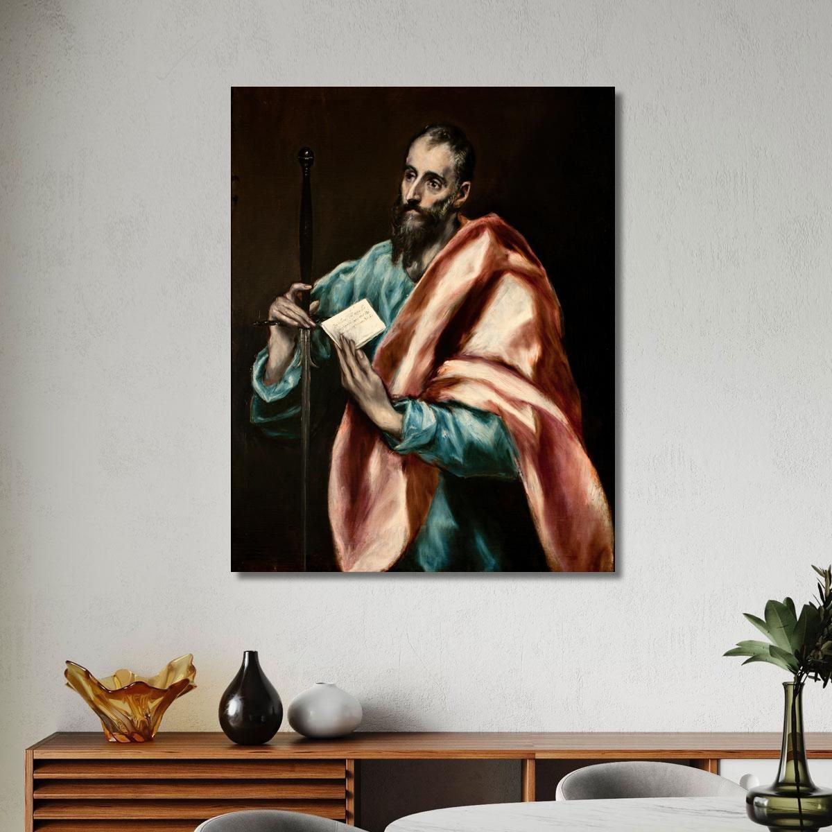 Apostle Saint Paul El Greco (Domenikos Theotokopoulos) egr3 canvas print 