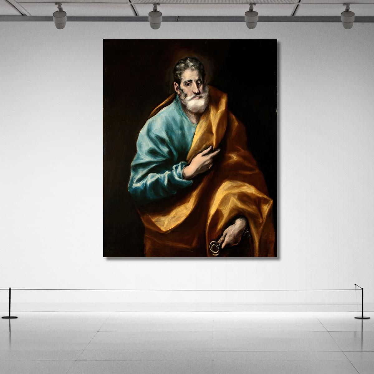 Apostle Saint Peter El Greco (Domenikos Theotokopoulos) egr4 canvas print 