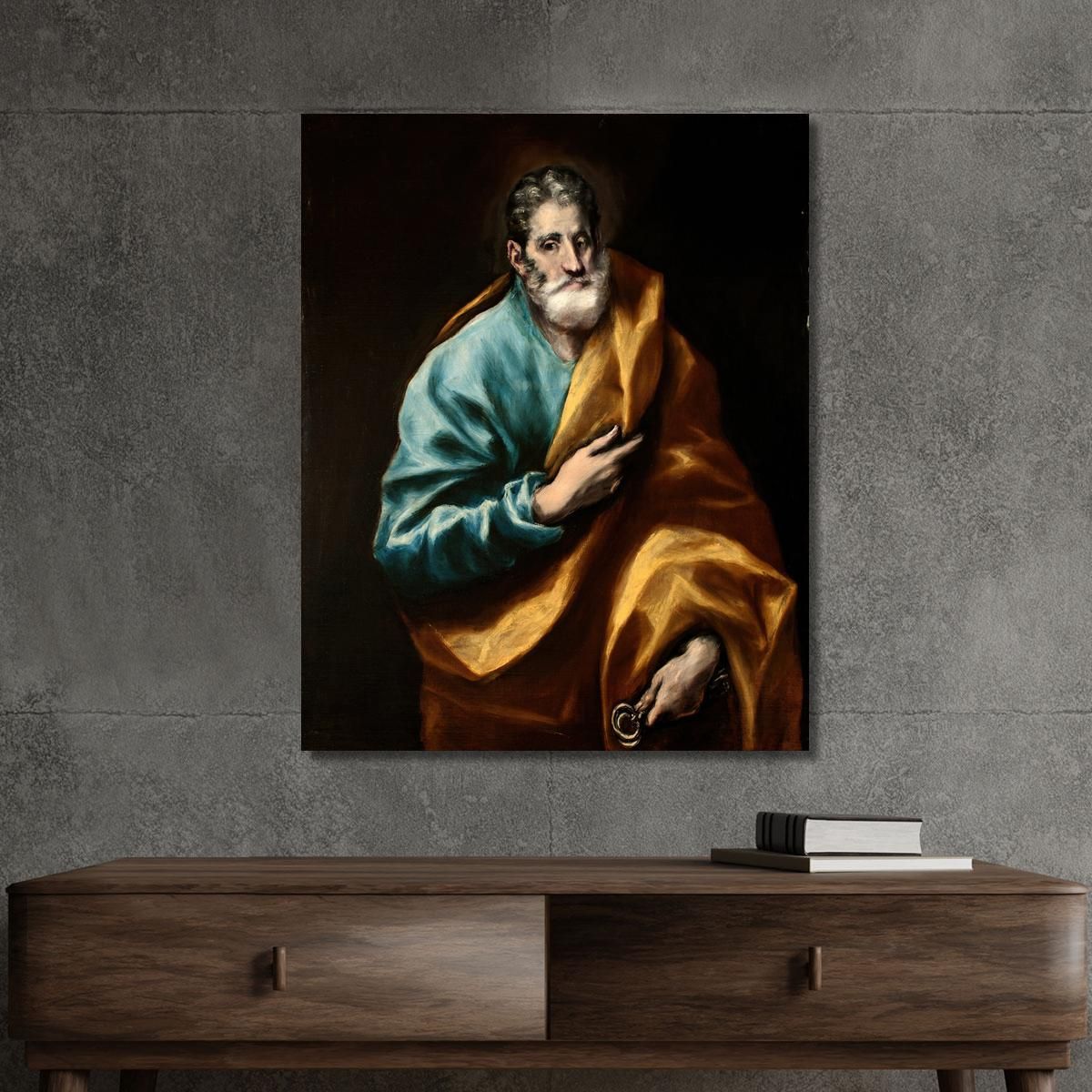 Apostle Saint Peter El Greco (Domenikos Theotokopoulos) egr4 canvas print 