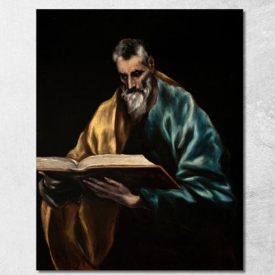 Apostle Saint Simon El Greco (Domenikos Theotokopoulos) egr5 canvas print 