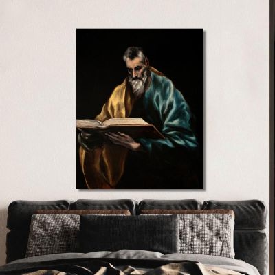 Apostle Saint Simon El Greco (Domenikos Theotokopoulos) egr5 canvas print 