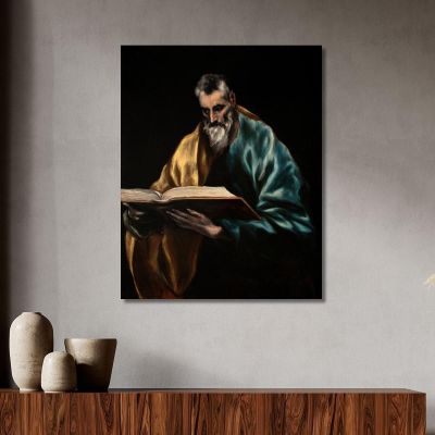 Apostle Saint Simon El Greco (Domenikos Theotokopoulos) egr5 canvas print 