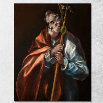Apostle St Thaddeus Jude El Greco (Domenikos Theotokopoulos) egr6 canvas print 