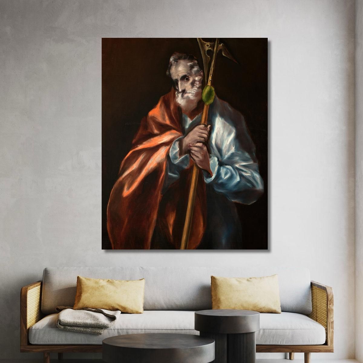 Apostle St Thaddeus Jude El Greco (Domenikos Theotokopoulos) egr6 canvas print 
