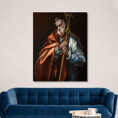 Apostle St Thaddeus Jude El Greco (Domenikos Theotokopoulos) egr6 canvas print 
