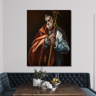 Apostle St Thaddeus Jude El Greco (Domenikos Theotokopoulos) egr6 canvas print 