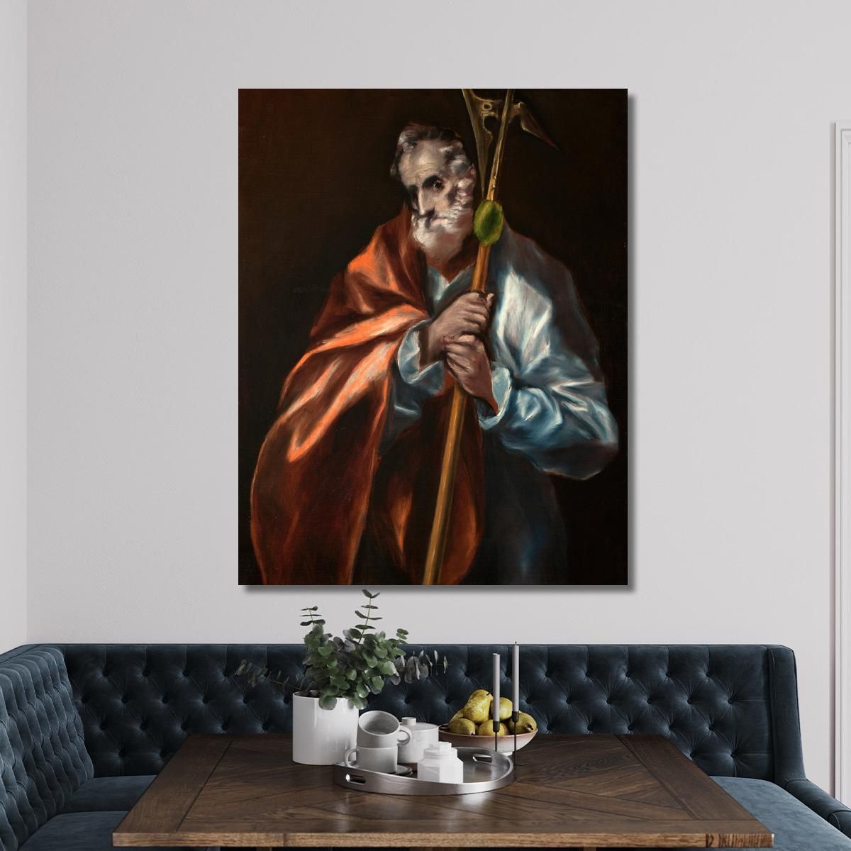 Apostle St Thaddeus Jude El Greco (Domenikos Theotokopoulos) egr6 canvas print 