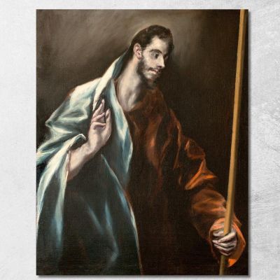 Apostle St Thomas El Greco (Domenikos Theotokopoulos) egr7 canvas print 