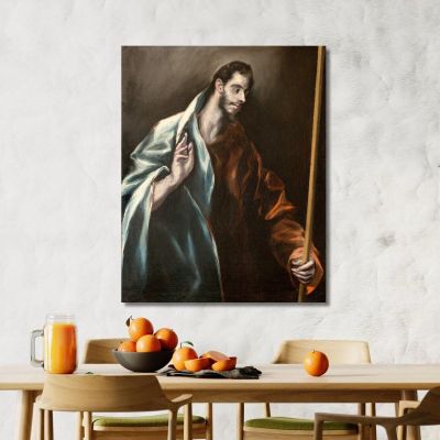Apostle St Thomas El Greco (Domenikos Theotokopoulos) egr7 canvas print 