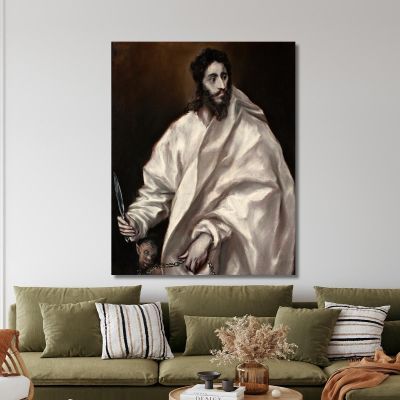 Bartholomew The Apostle El Greco (Domenikos Theotokopoulos) egr8 canvas print 