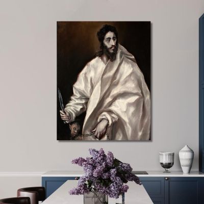 Bartholomew The Apostle El Greco (Domenikos Theotokopoulos) egr8 canvas print 