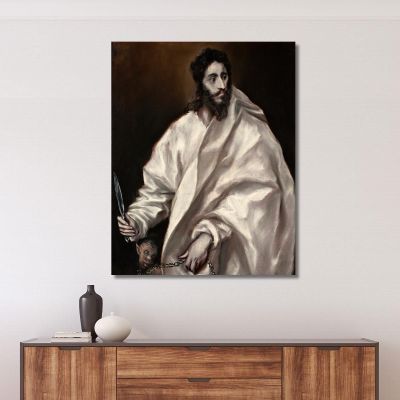 Bartholomew The Apostle El Greco (Domenikos Theotokopoulos) egr8 canvas print 