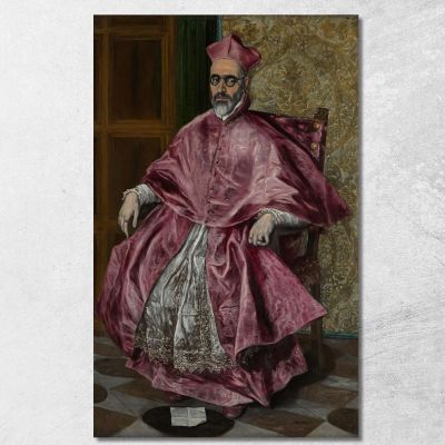 Cardinal Fernando Niño De Guevara (1541–1609) El Greco (Domenikos Theotokopoulos) egr9 canvas print 